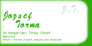 jozsef torma business card